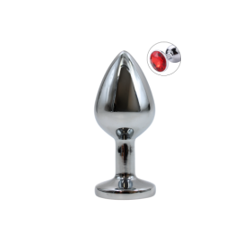 Plug bijou en aluminium bijou rouge Medium HELIRA 